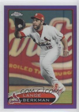 2012 Topps Chrome - [Base] - Retail Purple Refractor #69 - Lance Berkman