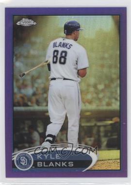 2012 Topps Chrome - [Base] - Retail Purple Refractor #81 - Kyle Blanks