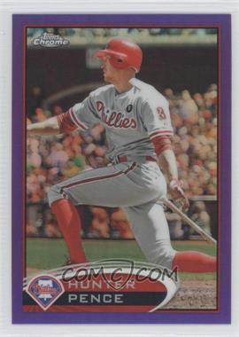 2012 Topps Chrome - [Base] - Retail Purple Refractor #82 - Hunter Pence