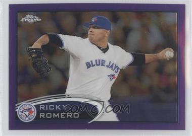 2012 Topps Chrome - [Base] - Retail Purple Refractor #86 - Ricky Romero