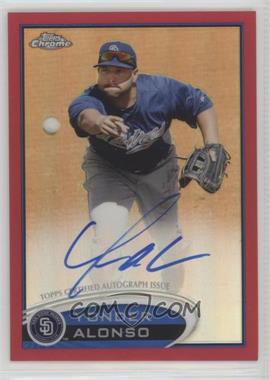 2012 Topps Chrome - [Base] - Rookie Autograph Red Refractor #101 - Yonder Alonso /25
