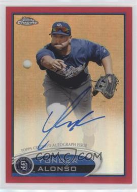 2012 Topps Chrome - [Base] - Rookie Autograph Red Refractor #101 - Yonder Alonso /25