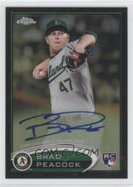 2012 Topps Chrome - [Base] - Rookie Autographs Black Refractor #163 - Brad Peacock /100