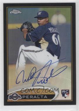 2012 Topps Chrome - [Base] - Rookie Autographs Black Refractor #WP - Wily Peralta /100