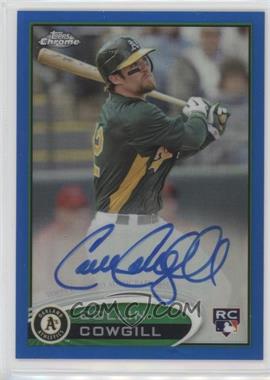 2012 Topps Chrome - [Base] - Rookie Autographs Blue Refractor #178 - Collin Cowgill /199