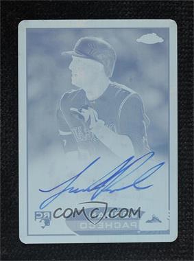 2012 Topps Chrome - [Base] - Rookie Autographs Printing Plate Cyan #161 - Jordan Pacheco /1