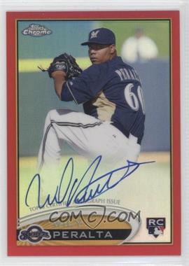 2012 Topps Chrome - [Base] - Rookie Autographs Red Refractor #WP - Wily Peralta /25