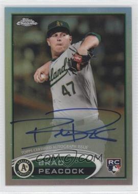 2012 Topps Chrome - [Base] - Rookie Autographs Refractor #163 - Brad Peacock /499