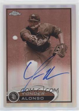 2012 Topps Chrome - [Base] - Rookie Autographs Sepia Refractor #101 - Yonder Alonso /75