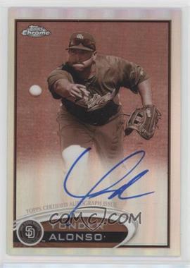 2012 Topps Chrome - [Base] - Rookie Autographs Sepia Refractor #101 - Yonder Alonso /75 [EX to NM]
