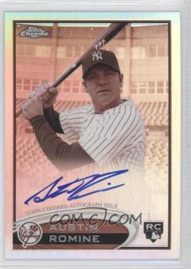 2012 Topps Chrome - [Base] - Rookie Autographs Sepia Refractor #156 - Austin Romine /75