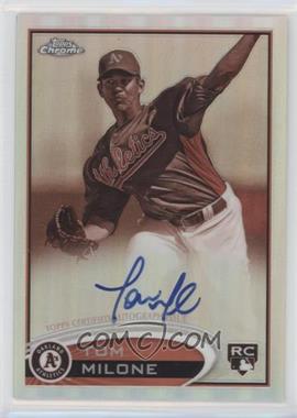 2012 Topps Chrome - [Base] - Rookie Autographs Sepia Refractor #169 - Tom Milone /75