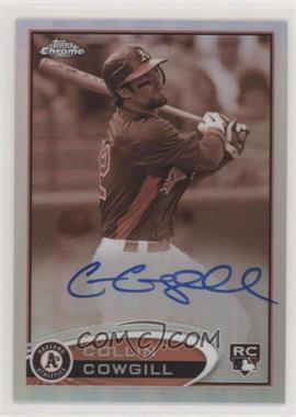 2012 Topps Chrome - [Base] - Rookie Autographs Sepia Refractor #178 - Collin Cowgill /75