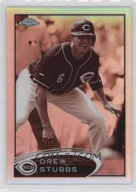 2012 Topps Chrome - [Base] - Sepia Refractor #135 - Drew Stubbs /75