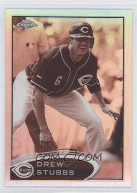 2012 Topps Chrome - [Base] - Sepia Refractor #135 - Drew Stubbs /75