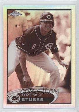 2012 Topps Chrome - [Base] - Sepia Refractor #135 - Drew Stubbs /75