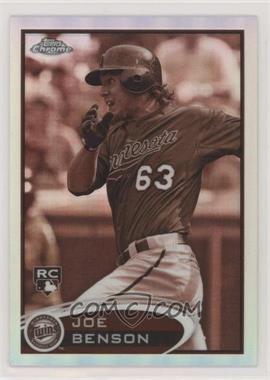 2012 Topps Chrome - [Base] - Sepia Refractor #158 - Joe Benson /75 [Noted]