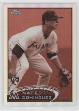 2012 Topps Chrome - [Base] - Sepia Refractor #159 - Matt Dominguez /75