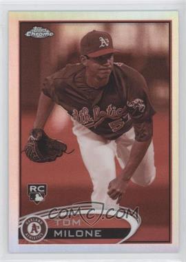 2012 Topps Chrome - [Base] - Sepia Refractor #169 - Tom Milone /75