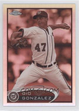 2012 Topps Chrome - [Base] - Sepia Refractor #53 - Gio Gonzalez /75