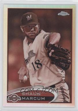 2012 Topps Chrome - [Base] - Sepia Refractor #58 - Shaun Marcum /75