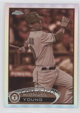 2012 Topps Chrome - [Base] - Sepia Refractor #68 - Michael Young /75