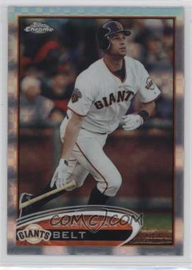 2012 Topps Chrome - [Base] - X-Fractor #123 - Brandon Belt