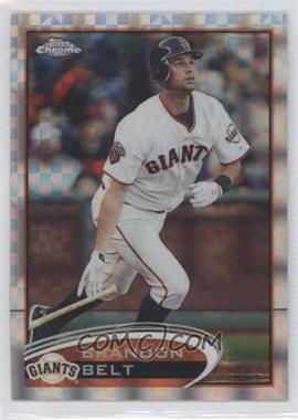 2012 Topps Chrome - [Base] - X-Fractor #123 - Brandon Belt