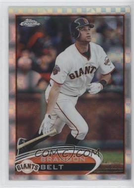 2012 Topps Chrome - [Base] - X-Fractor #123 - Brandon Belt