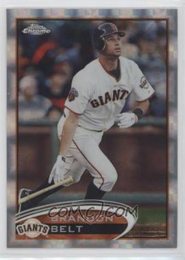 2012 Topps Chrome - [Base] - X-Fractor #123 - Brandon Belt