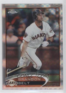 2012 Topps Chrome - [Base] - X-Fractor #123 - Brandon Belt