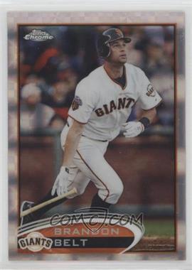 2012 Topps Chrome - [Base] - X-Fractor #123 - Brandon Belt