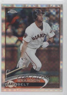 2012 Topps Chrome - [Base] - X-Fractor #123 - Brandon Belt