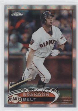 2012 Topps Chrome - [Base] - X-Fractor #123 - Brandon Belt