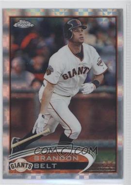 2012 Topps Chrome - [Base] - X-Fractor #123 - Brandon Belt