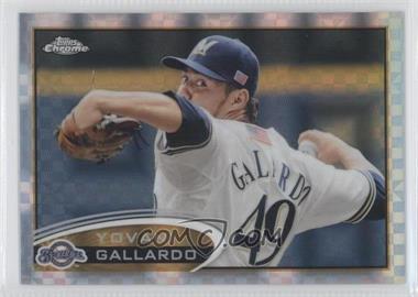 2012 Topps Chrome - [Base] - X-Fractor #142 - Yovani Gallardo