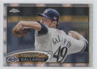 2012 Topps Chrome - [Base] - X-Fractor #142 - Yovani Gallardo