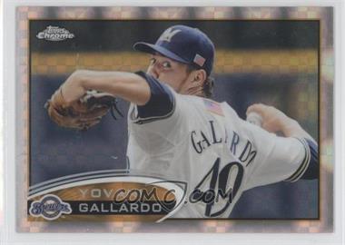 2012 Topps Chrome - [Base] - X-Fractor #142 - Yovani Gallardo