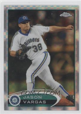 2012 Topps Chrome - [Base] - X-Fractor #218 - Jason Vargas