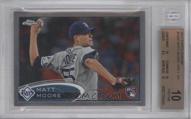 2012 Topps Chrome - [Base] #160.1 - Matt Moore (Grey Jersey) [BGS 10 PRISTINE]