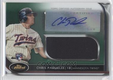 2012 Topps Finest - Autographed Jumbo Relic Rookies - Green Refractor #AJR-CP - Chris Parmelee /199