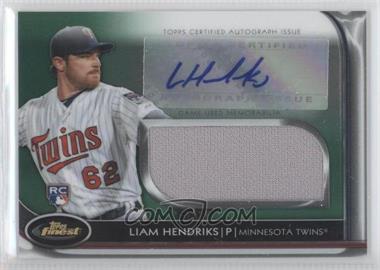 2012 Topps Finest - Autographed Jumbo Relic Rookies - Green Refractor #AJR-LH - Liam Hendriks /199