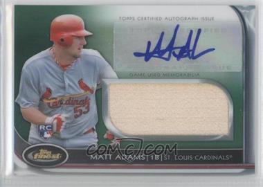 2012 Topps Finest - Autographed Jumbo Relic Rookies - Green Refractor #AJR-MA - Matt Adams /199