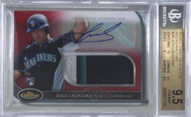 2012 Topps Finest - Autographed Jumbo Relic Rookies - Red Refractor #AJR-JM - Jesus Montero /25 [BGS 9.5 GEM MINT]