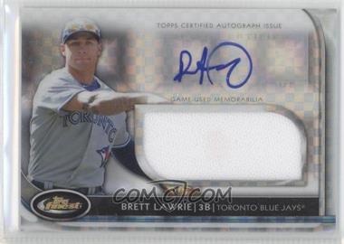 2012 Topps Finest - Autographed Jumbo Relic Rookies - X-Fractor #AJR-BL - Brett Lawrie /299