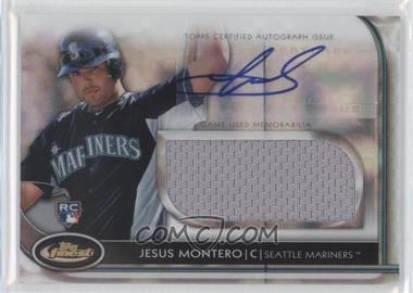 2012 Topps Finest - Autographed Jumbo Relic Rookies - X-Fractor #AJR-JM - Jesus Montero /299