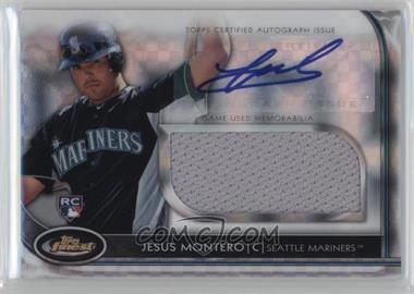 2012 Topps Finest - Autographed Jumbo Relic Rookies - X-Fractor #AJR-JM - Jesus Montero /299