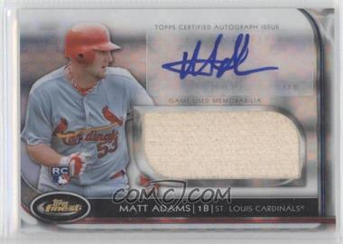 2012 Topps Finest - Autographed Jumbo Relic Rookies - X-Fractor #AJR-MA - Matt Adams /299