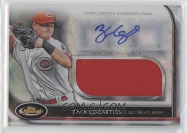 2012 Topps Finest - Autographed Jumbo Relic Rookies - X-Fractor #AJR-ZC - Zack Cozart /299