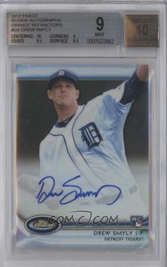 2012 Topps Finest - Autographed Rookies - Orange Refractor #AR-DS - Drew Smyly /99 [BGS 9 MINT]